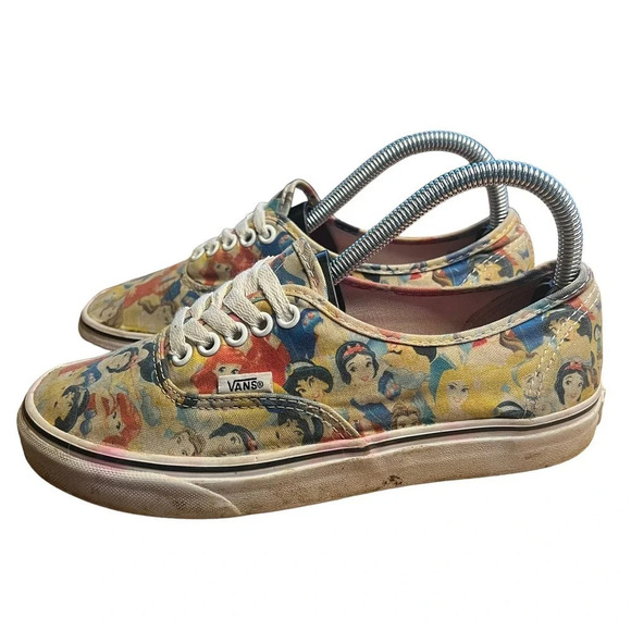 VANS x Disney Princess Canvas Sneakers Women's Lace-up Multicolor Low Top Size 8 - Picture 4 of 8
